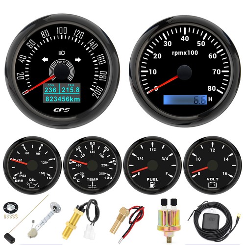 Gauge set 85mm gps tacho - 6,