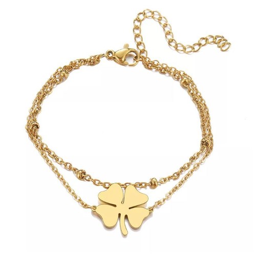 Armband kleeblatt glück - kleeblatt,
