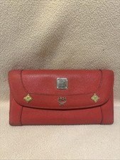 MCM Pebbled Leather Large Flap
