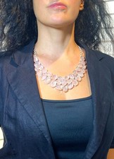 Rosenquarz Halskette Damen