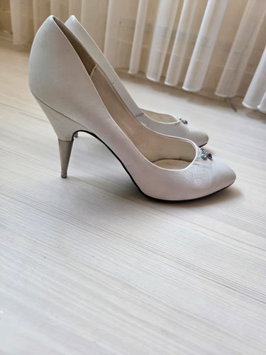 Damenschuh leder weiss 38 - damenschuh,