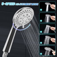 Handbrause Duschkopf Brausekopf 5 Strahlarten mit 1.5M-Schlauch Bad Wassersparen