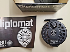 Abu Diplomat 156 Fliegen Angelrolle AFTM5-6  Forelle neuwertig mit Box und Hülle