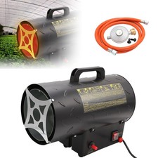 Gasheizgebläse 10kW Gasheizer Heizkanone Bauheizer Gas Heizgerät mit Schlauch