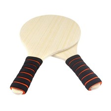 2x Badminton Holz Paddel