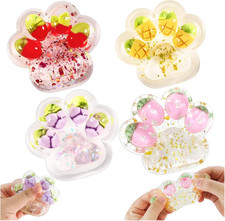 4 Stück Katzenpfoten Squishy