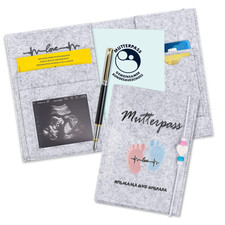 Mutterpasshülle aus Filz mit