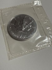 Silbermünze - maple leaf