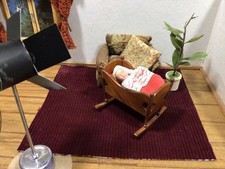 Puppenhaus 1/12 Baby und Wiege