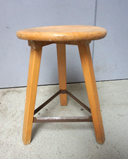Vintage Hocker Schemel Holz