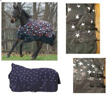 HKM Highneck Weidedecke STERNE Gr. 115 125 135 145 155 165 Regendecke