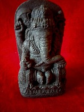 BUDDHA- FIGUR-GANESHA-BUDDHA STEINGUSS SKULPTUR aus-Asia   W-61