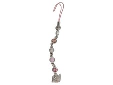 SWAROVSKI Charm Anhänger Schwan Silber Strass Damen Elegant 10cm