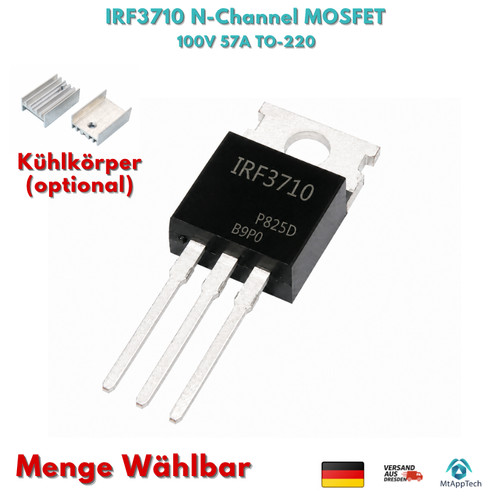 Irf3710 channel mosfet 100v - mosfet,