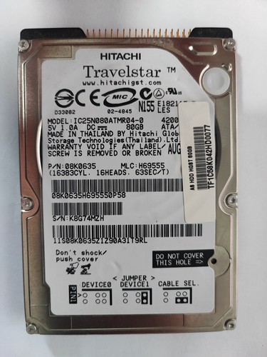 Hitachi ic25n080atmr04 80 - ic25n080atmr04-0*,