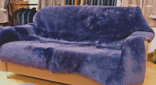 Neu lammfell decke - ,
