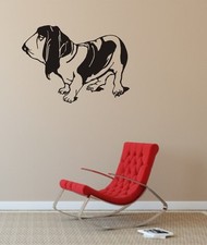  Wandtattoo:  Basset Hound