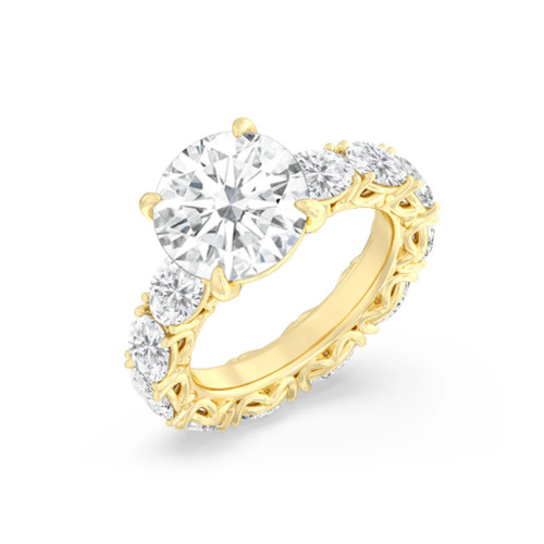 Gold diamant verlobungsring - gold,
