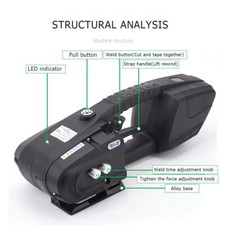 Elektrische Umreifungsmaschine Umreifungsgerät Akku Handgerät für PET PP 13-16zM