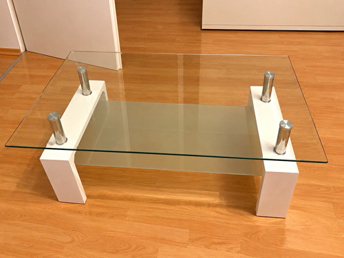 Rechteckiger couchtisch mit - rechteckiger,