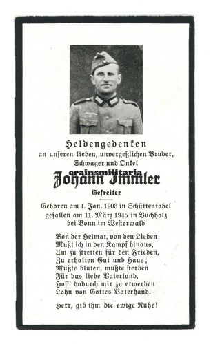 Orig sterbebild grenadier - sterbebild, +