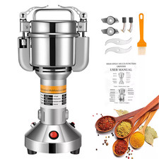 150g Edelstahl Kräutermühle Weizen Getreidemühle Elektrisch Mühle Maschine EU