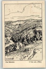 10640950 - O Taeler weit, o Hoehen - Landschaft AK Ubbelohde, O. 1924