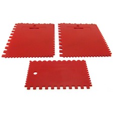 Kunststoff Zahnspachtel 3er