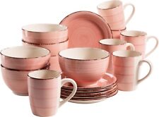 HOME affaire Kaffee Geschirr Set 18-tlg. Tafel BEL TEMPO koralle B Ware