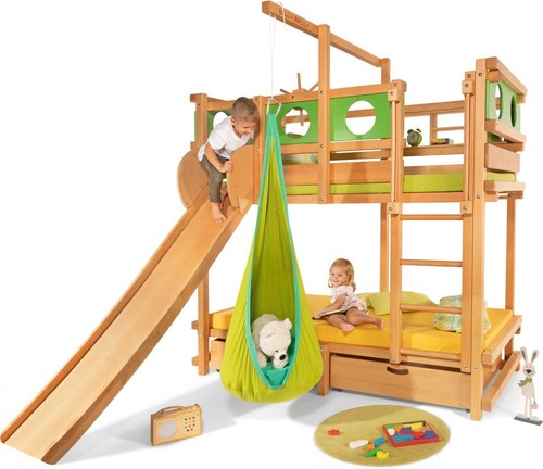 Etagenbett aus massivholz - etagenbett, für