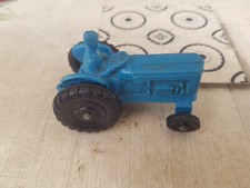 Gummiauto, Vinyl, Tomte o.a. Traktor blau, mit Fahrerfigur , gut erhalten #7