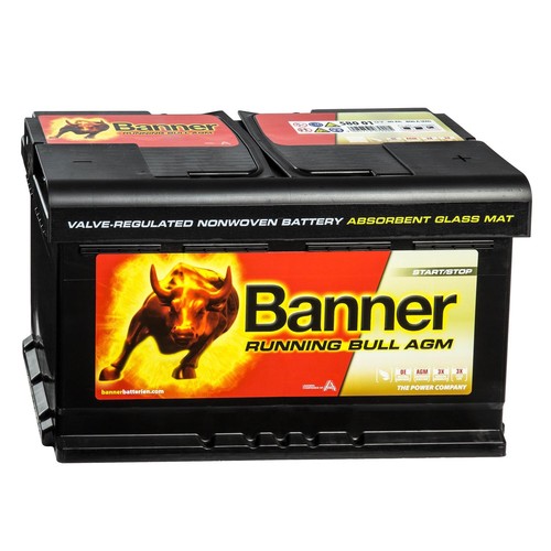 Banner autobatterie 80ah agm - banner,