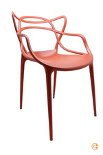 Kartell Masters Armlehnstuhl Gartenstuhl Stuhl Lehnstuhl rostrot 53.5x83x55cm