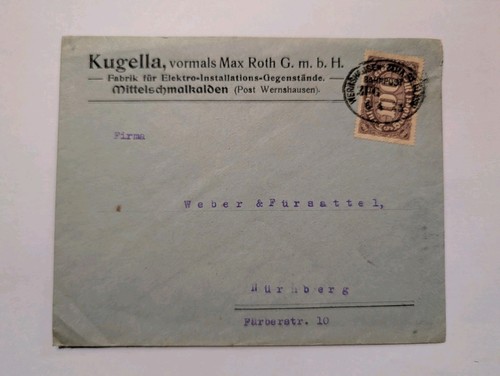 Deutsches reich infla beleg - deutsches,