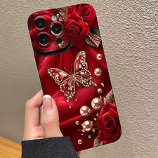 Elegante red rose butterfly - rose,