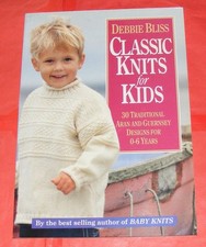 Debbie Bliss CLASSIC KNITS FOR KIDS, knitting patterns, large paperback / VGC