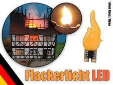 Flackerlicht LED brennendes Haus Brandflackern Feuer H0, TT, G Lagerfeuer Kamin