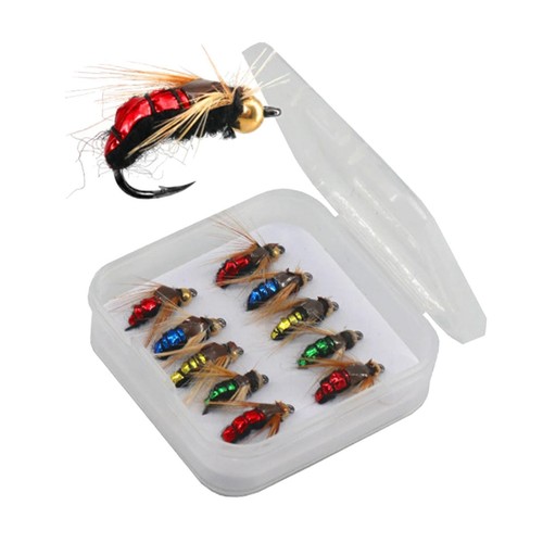10x fliegenfischen fischköder - 10x,
