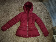 Guess Winterjacke Tailliert Gr. 34/36 Bordeauxrot Neu