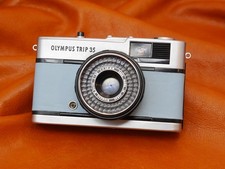 #2319 Olympus Trip 35 +NEUES LEDER & SIEGEL+ analoge Sucherkamera 35 mm