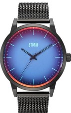 STORM Styro - Herrenuhr - Schieferblau - blauem Zifferblatt - schwarzem Milanais