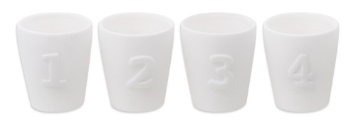 Kerzenhalter weiß zahlen - kerzenhalter, 1