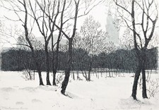 Radierung, Klosterneuburg im