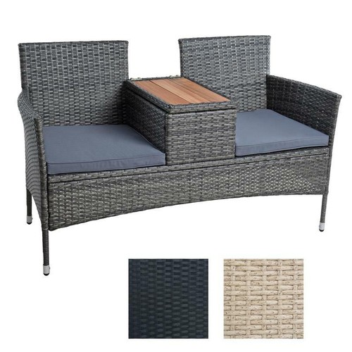 Polyrattan gartenbank bank - polyrattan,