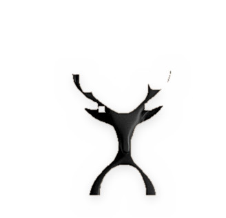 Abstrakte hirsch skulptur - hirsch-skulptur, –