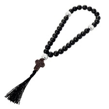 Rosenkranz gagat handarbeit - gagat,