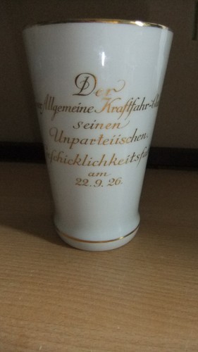 Trinkbecher pokal des - pokal, adac