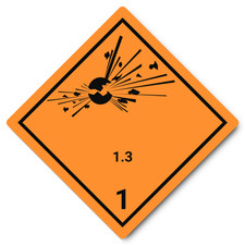 Gefahrzettel - Gefahrgutklasse