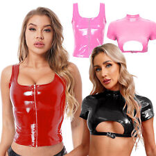 Damen Glitzer Tank Crop Top