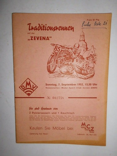 Rennprogramm zevena - rennprogramm,